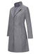 1960s Solid Stand Collar Lapel Coat, vintage coat, retro outerwear - perfect for women who love vintage and retro fashion
