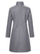 1960s Solid Stand Collar Lapel Coat, vintage coat, retro outerwear - perfect for women who love vintage and retro fashion