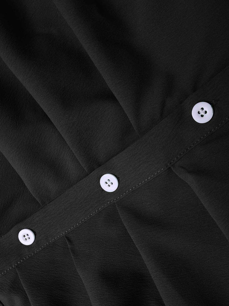 1960s Solid VNeck Pleated Button | 1960s | vintage dress, retro fashion