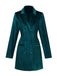 1960s Solid Velvet Long Sleeve Blazer Dress - vintage dress, retro fashion