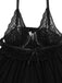 1960s Spaghetti Strap Lace Sheer Babydoll Lingerie Set - vintage fashion, retro style