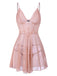 This 1960s Spaghetti Straps Lace Sheer Nightgown wraps her in 1960s elegance, one twirl at a time