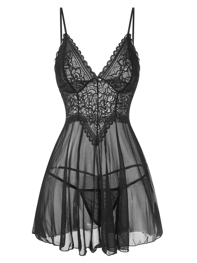 1960s Spaghetti Straps Lace Sheer | 1960s | vintage dress, retro fashion