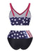 1960s Strap Stars Stripes Bow Bikini: 1960s Riviera elegance, reimagined for her