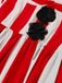 1960s Striped Halloween Evil Clown Slip Dress - vintage dress, retro fashion