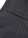 Dark 1960s V-Neck Pinstripes Sleeveless Top - vintage fashion, retro style