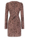 1960s V-Neck Dots Ruffle Wrap Dress, vintage dress, retro fashion - perfect for women who love vintage and retro fashion