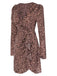 1960s V-Neck Dots Ruffle Wrap Dress, vintage dress, retro fashion - perfect for women who love vintage and retro fashion