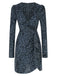 1960s V-Neck Dots Ruffle Wrap Dress, vintage dress, retro fashion - perfect for women who love vintage and retro fashion