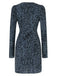 1960s V-Neck Dots Ruffle Wrap Dress, vintage dress, retro fashion - perfect for women who love vintage and retro fashion