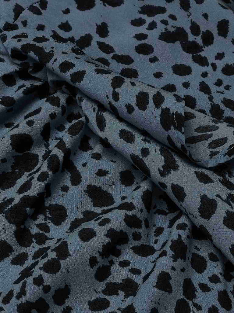 1960s V-Neck Dots Ruffle Wrap Dress, vintage dress, retro fashion - perfect for women who love vintage and retro fashion