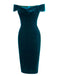 She slips into this 1960s Velvet Bodycon Vintage Dress and suddenly it's a 1960s daydream