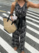 1960s Polka Dot Floral V Neck Jumpsuit 3