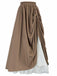 She sways in this 1960s Victorian-Style Ruched Lace Maxi Skirt and it's pure 1960s magic