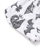 2PCS White 1970s Glowing Halloween Spider Flannel Pajama Set - vintage fashion, retro style, pure white