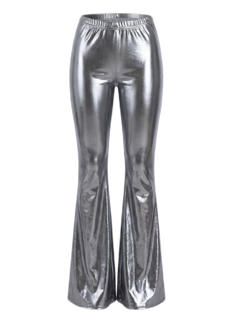 1970s Carnival Disco Flare Leg Pants - vintage fashion, retro style