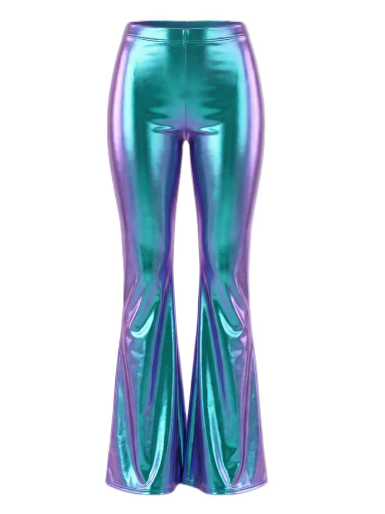 1970s Carnival Disco Flare Leg Pants - vintage fashion, retro style