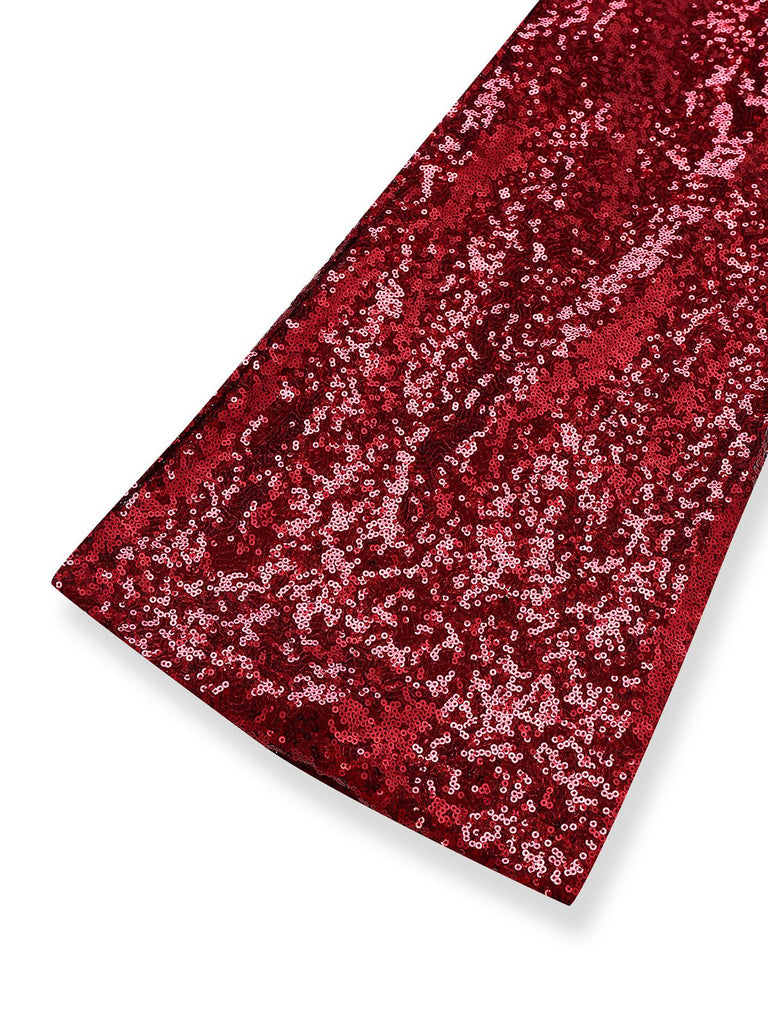 1970s Chain Strap Sequined Disco Jumpsuit - vintage jumpsuit, retro fashion