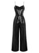1970s Chain Strap Sequined Disco Jumpsuit - vintage jumpsuit, retro fashion