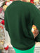 1970s Christmas Tree Sequined Sweatshirt - vintage fashion, retro style