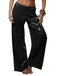 1970s Disco Sequined Wide Leg Casual Pants - vintage fashion, retro style