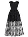 1970s Gothic Strapless Dark Bride Mesh Corset Dress - vintage dress, retro fashion