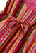 Multicolor 1970s Halter Rainbow Stripes Patchwork Dress - vintage dress, retro fashion