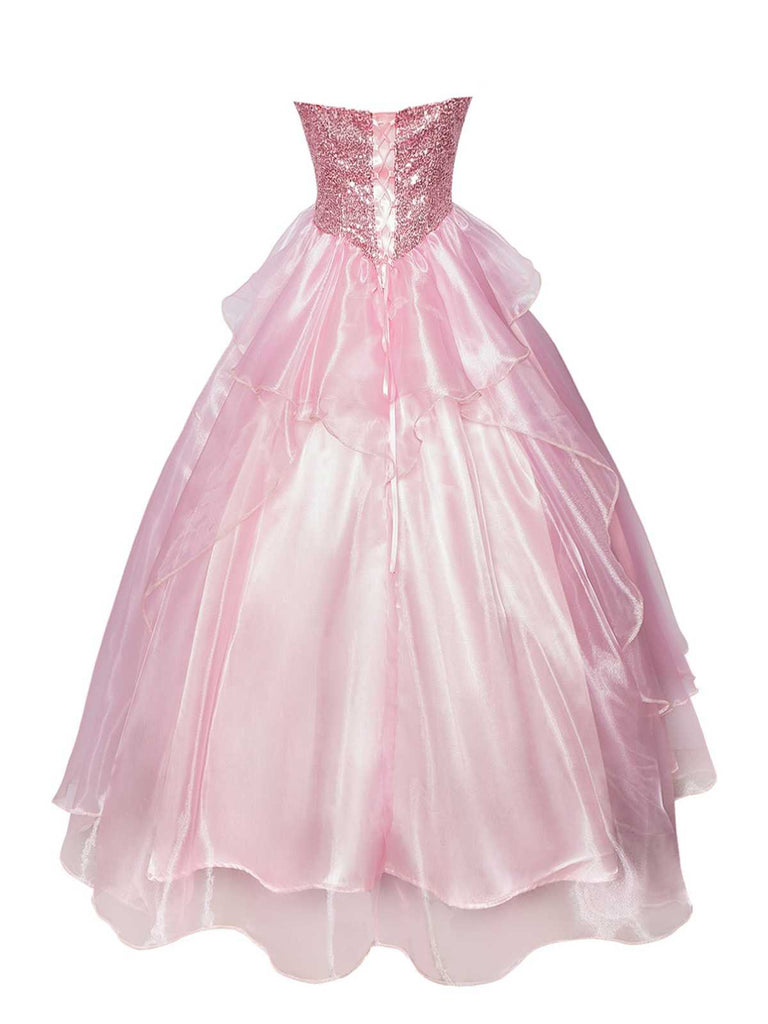 Wicked Glinda Bubble Dress Pink Sequined Princess Layered Tulle Dress Wicked Glinda Bubble Dress Pink Sequined Princess Layered Tulle Dress