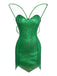 1970s Sparkling Green Fairy Costume Dress With Wings - vintage dress, retro fashion