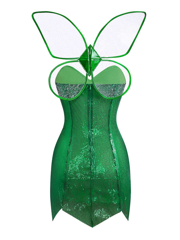 green sparkly fairy dress Forest Fairy Green Tutu Dress main image 1