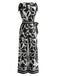 1970s Floral V-Neck Sleeveless Wide Leg Jumpsuit 3