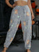1970s Halloween Glowing Pumpkin Ghost Pajama Pants - vintage fashion, retro style