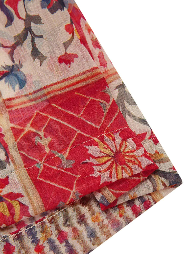 1970s Halter Boho Floral Bead Jumpsuit - vintage jumpsuit, retro fashion