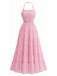 Elegant 1950s Vintage Halter Dress 2