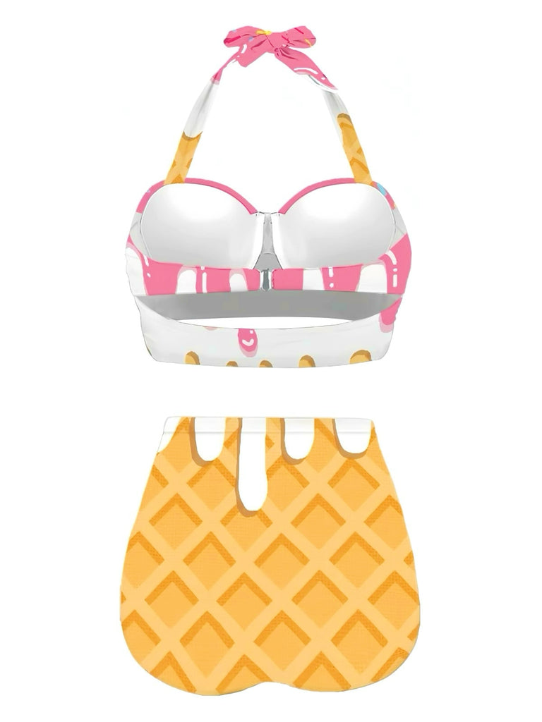 1970s Halter Ice- Cone High-Waist Bikini — because 1970s glamour never goes out of style