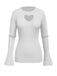 1970s Heart Cutout Knitted Solid Sweater: timeless 1970s elegance she makes her own