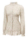 1970s High Neck Ditsy Floral Ruffles Blouse: a 1970s classic that whispers rather than shouts
