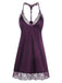 1970s Lace Patchwork Spaghetti Straps Nightgown: where 1970s romance meets her modern spirit