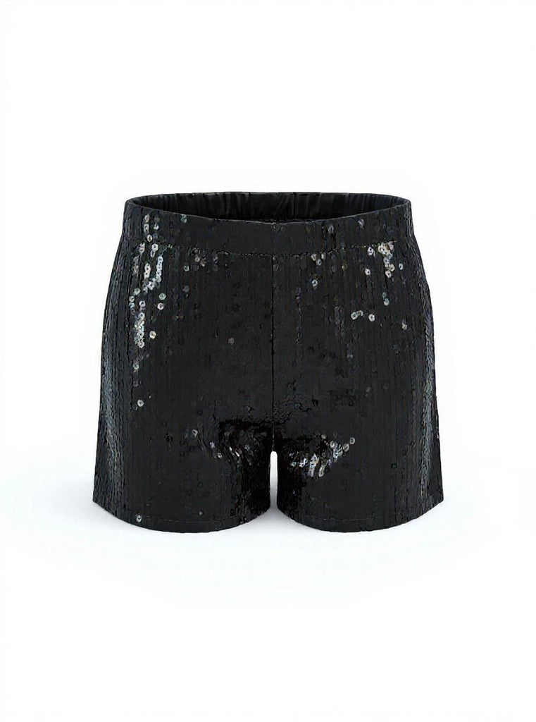 1970s Metallic Sequined Disco Shorts - vintage fashion, retro style