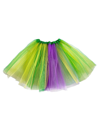 Multicolor 1970s Carnival Tulle Underskirt Petticoat - vintage skirt, retro style