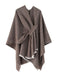She adds this 1970s Raw Edge Solid Belted Poncho and suddenly it's 1970s perfection