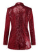 1970s Sequined Lapel Long Sleeve Jacket - vintage fashion, retro style