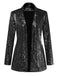 1970s Sequined Lapel Long Sleeve Jacket - vintage fashion, retro style