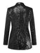 1970s Sequined Lapel Long Sleeve Jacket - vintage fashion, retro style