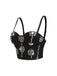 1970s Slip Crystal Cropped Bustier Top - vintage fashion, retro style