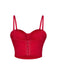 1970s Slip Crystal Cropped Bustier Top - vintage fashion, retro style