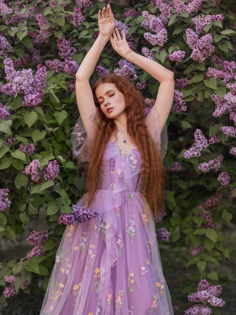 1970s Slip Floral Embroidered Mesh Slit Dress, vintage dress, retro fashion, floral print - perfect for women who love vintage and retro fashion