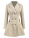 1970s Solid Lapel Double-Breasted Coat - vintage fashion, retro style