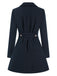 1970s Solid Lapel Double-Breasted Coat, vintage coat, retro outerwear - perfect for women who love vintage and retro fashion