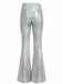 1970s Solid Laser Metallic Tight Bootcut Pants - vintage fashion, retro style
